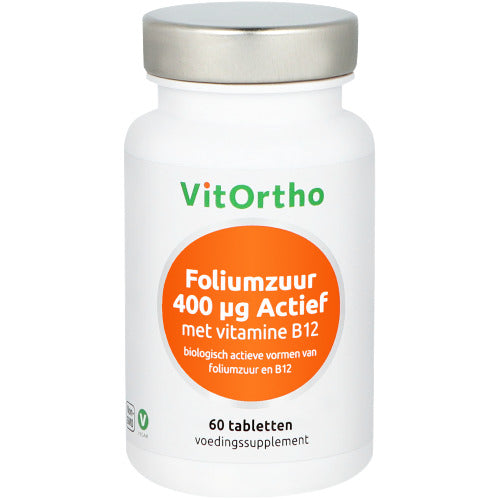 Foliumzuur 400 mcg Actief met Vitamine B12